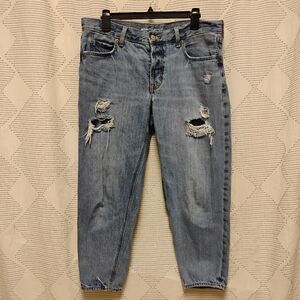 Old Navy High Rise Women's Distressed Blue Jeans Size 8